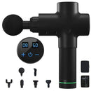 LCD Display Massage Gun Fascia Gun Sport Therapy Muscle Massager Body Relaxation Pain Relief Slimming Shaping Massager With Bag AExp