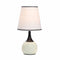 Leah Contemporary Touch Lamp, Gold and White-Table Lamps-White, Gold-Polyresin-JadeMoghul Inc.