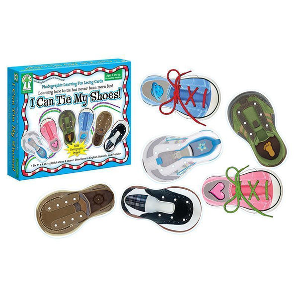 LEARNING FUN LACING CARDS I CAN TIE-Learning Materials-JadeMoghul Inc.