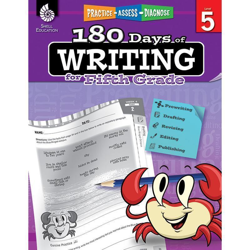 180 DAYS OF WRITING GR 5-Learning Materials-JadeMoghul Inc.