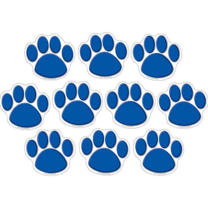 Accents Blue Paw Prints