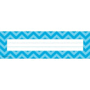 Aqua Chevron Name Plates
