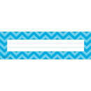 Aqua Chevron Name Plates