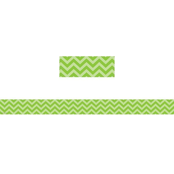 Lime Chevron Straight Border Trim