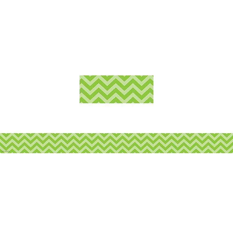 Lime Chevron Straight Border Trim