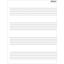 Music Staff Paper Wipe Off Chart
