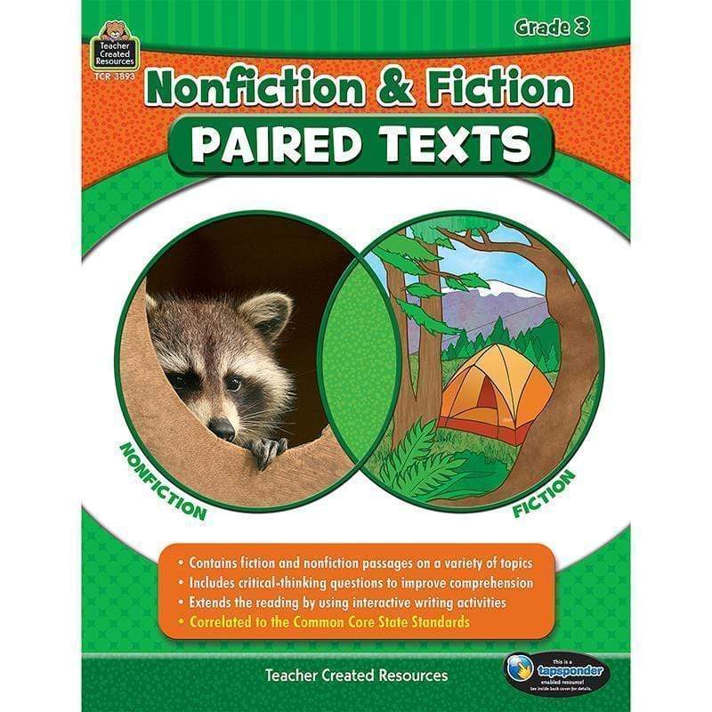 Learning Materials Nonfiction Fiction Paired Texts Gr3 TEACHER CREATED RESOURCES