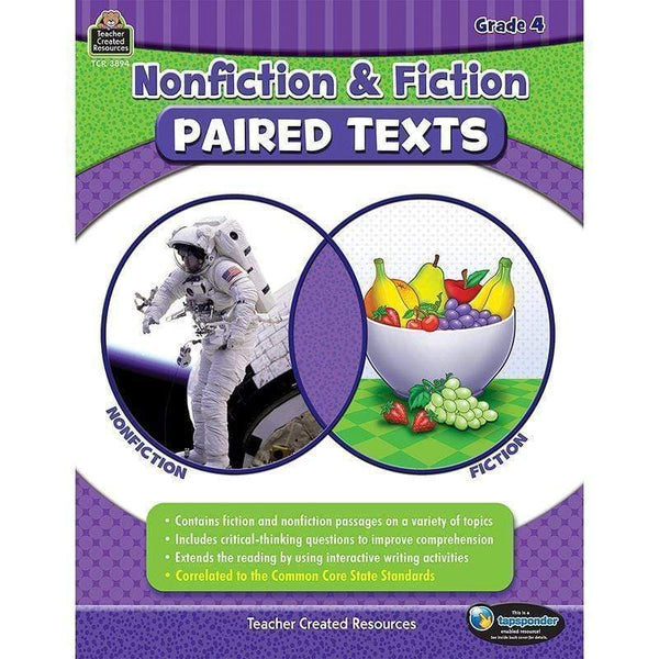 Learning Materials Nonfiction Fiction Paired Texts Gr4 TEACHER CREATED RESOURCES