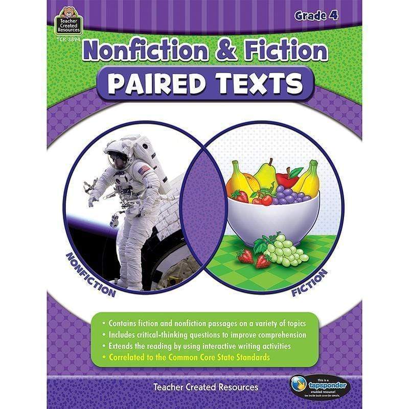 Learning Materials Nonfiction Fiction Paired Texts Gr4 TEACHER CREATED RESOURCES