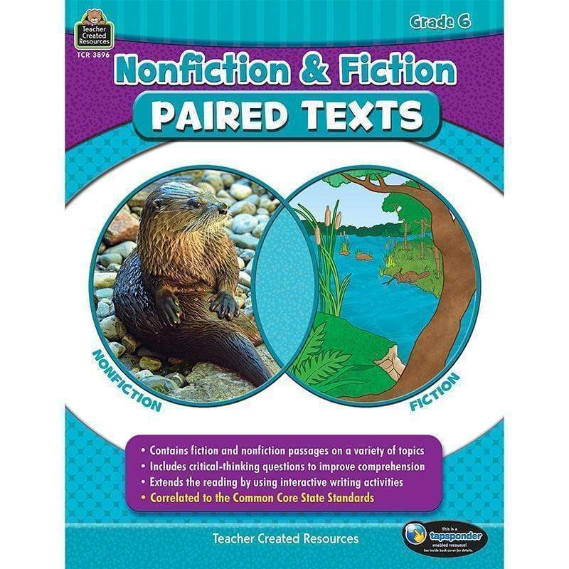 Learning Materials Nonfiction Fiction Paired Texts Gr6 TEACHER CREATED RESOURCES