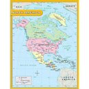 Learning Materials North America Map Chart 17 X22 TEACHER CREATED RESOURCES