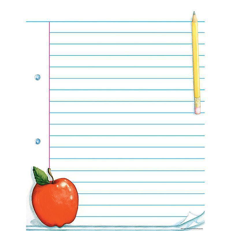 Learning Materials Notepad Paper Chart TEACHER CREATED RESOURCES