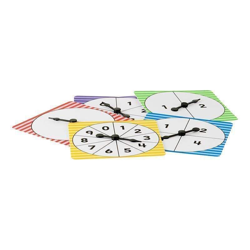 Learning Materials Number Spinners Pack Of 5 TEACHER CREATED RESOURCES