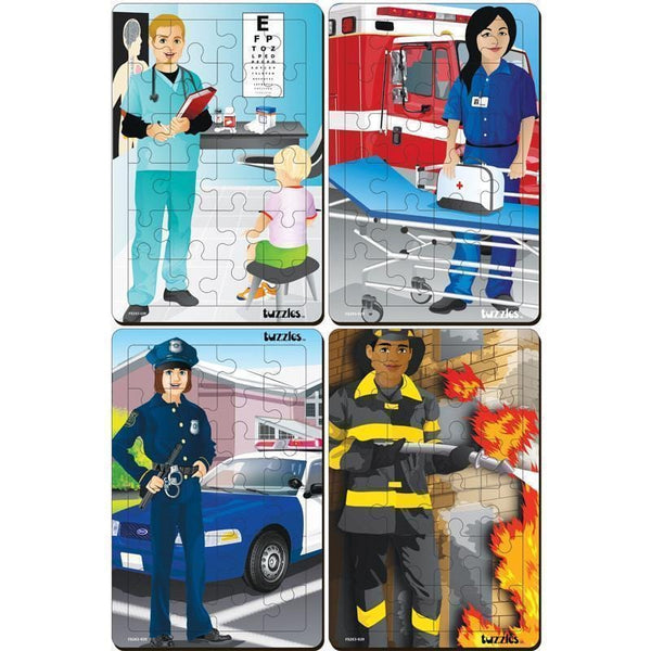 Occupations Set Of 4 Tray Puzzles