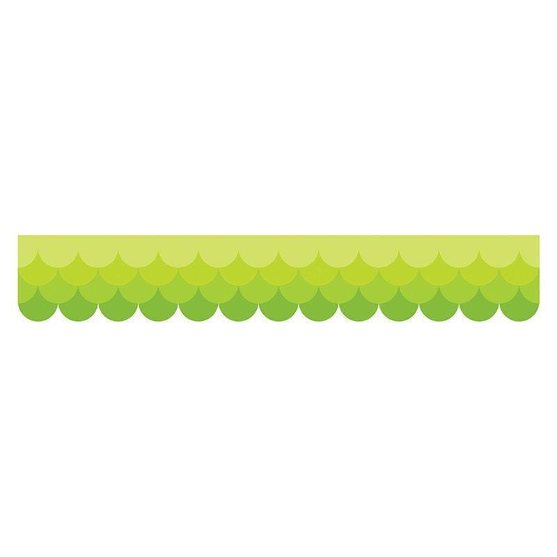 Learning Materials Ombre Lime Green Scallops Borders CREATIVE TEACHING PRESS
