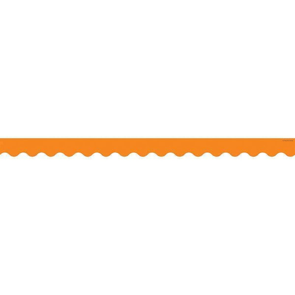 Learning Materials Orange Scalloped Border Trim TEACHER CREATED RESOURCES