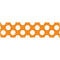 Learning Materials Orange W Polka Dot Straight Borders CARSON DELLOSA
