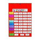 Learning Materials Original Pocket Chart Red CARSON DELLOSA