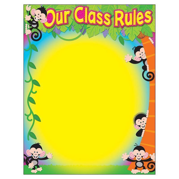 Learning Materials Our Class Rules Monkey Mischief TREND ENTERPRISES INC.