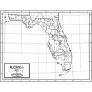 Learning Materials Outline Map Laminated Florida KAPPA MAP GROUP / UNIVERSAL MAPS