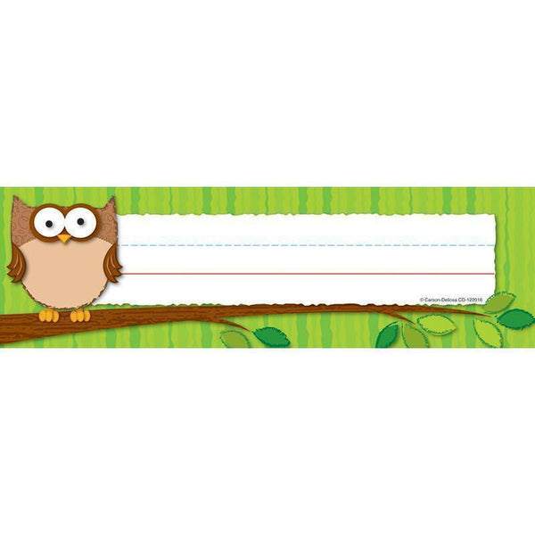 Learning Materials Owls Desk Nameplates CARSON DELLOSA