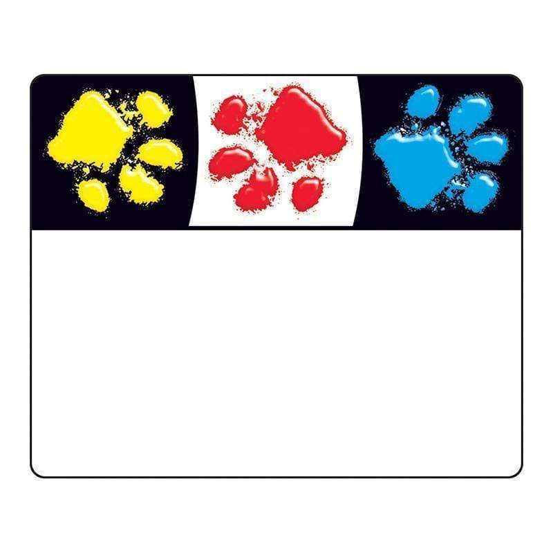 Learning Materials Paw Prints Name Tags TREND ENTERPRISES INC.
