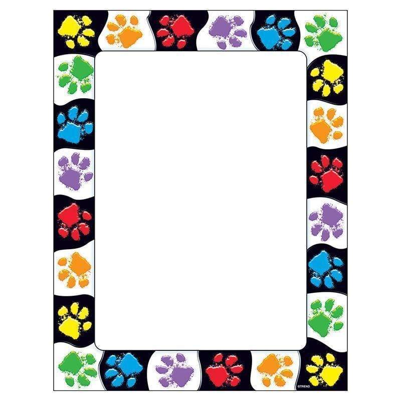 Learning Materials Paw Prints Terrific Papers TREND ENTERPRISES INC.