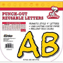 Learning Materials Peanuts Deco Letters Yellow EUREKA