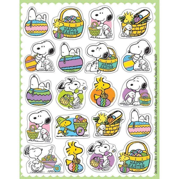 Learning Materials Peanuts Easter Theme Stickers EUREKA