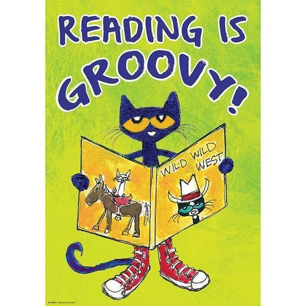 Learning Materials Pete The Cat Read Is Groovy Poster TEACHER CREATED RESOURCES