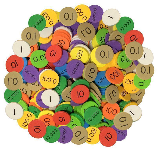 Learning Materials Place Value Disc 10 Value 3000 Set ESSENTIAL LEARNING PRODUCTS