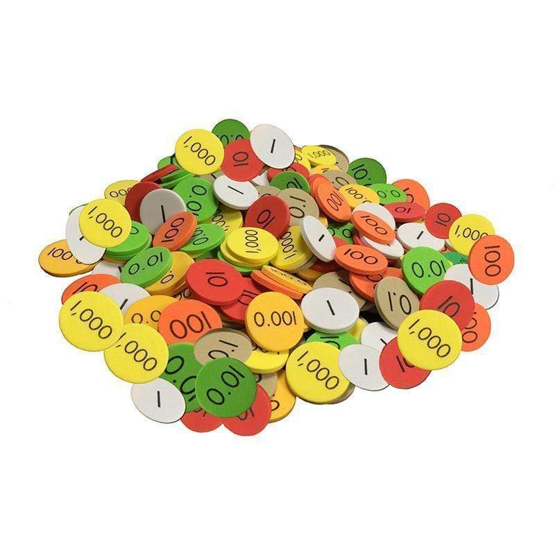 Learning Materials Place Value Disc 7 Value 2100 Set ESSENTIAL LEARNING PRODUCTS