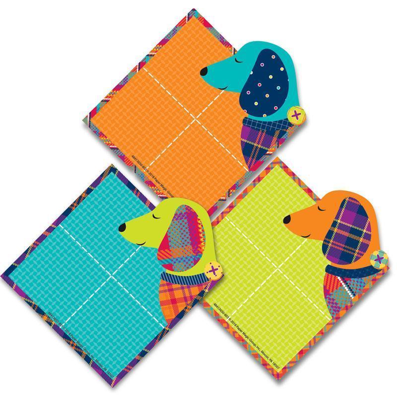 Learning Materials Plaid Attitude Dogs Paper Cutouts EUREKA