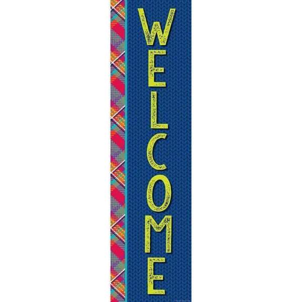 Learning Materials Plaid Attitude Welcome Banner EUREKA