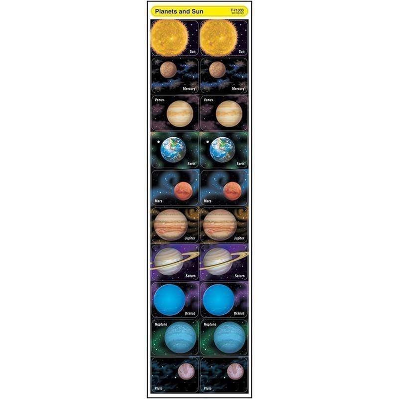 Learning Materials Planets And Sun Discovery Stickers TREND ENTERPRISES INC.