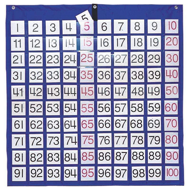 Learning Materials Pocket Chart Hundreds 101 Cards CARSON DELLOSA