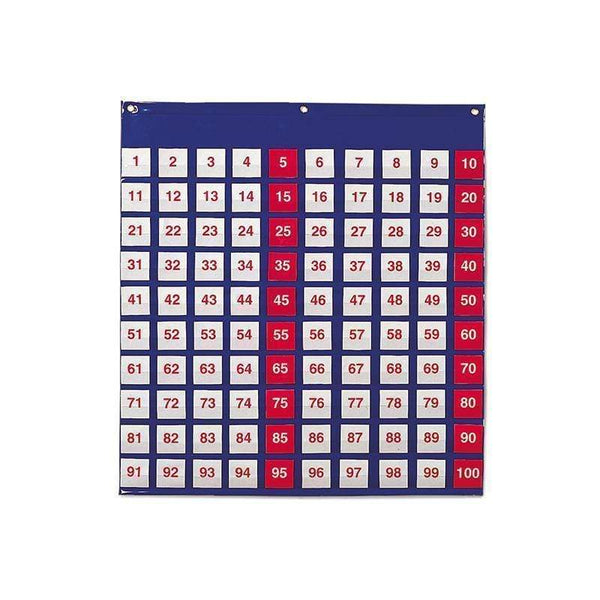 Learning Materials Pocket Chart Hundreds 26 H X 27 1/2 LEARNING RESOURCES