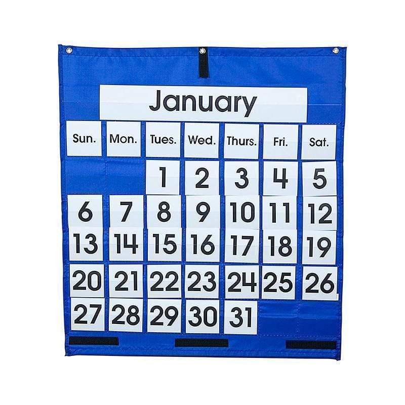 Learning Materials Pocket Chart Monthly Calendar CARSON DELLOSA