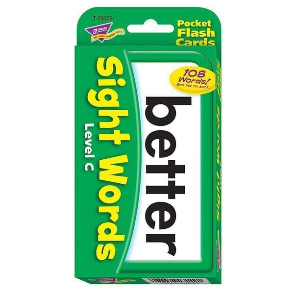 Learning Materials Pocket Flash Cards Sight Words C TREND ENTERPRISES INC.