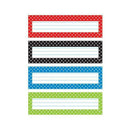 Learning Materials Polka Dots Desk Toppers Name Plates TREND ENTERPRISES INC.