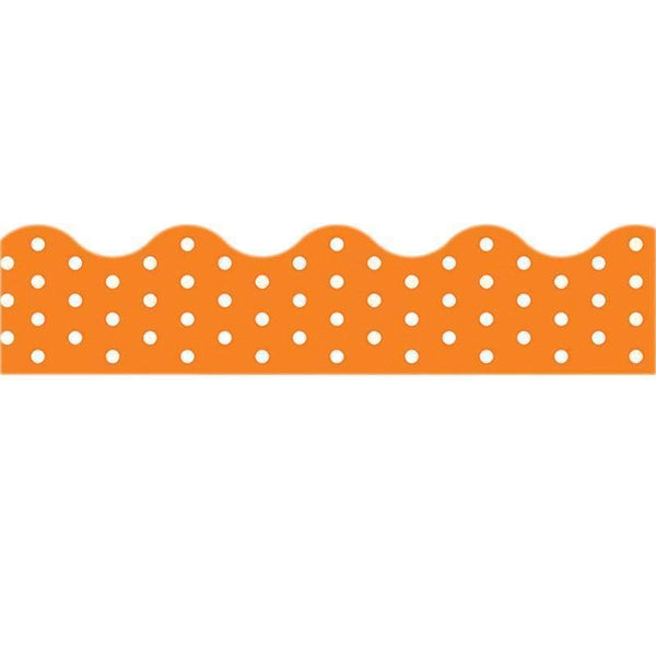 Learning Materials Polka Dots Orange Terrific Trimmers TREND ENTERPRISES INC.