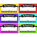 Learning Materials Polka Dots Punch Cards TEACHER CREATED RESOURCES