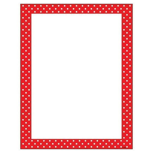 Learning Materials Polka Dots Red Terrific Papers TREND ENTERPRISES INC.