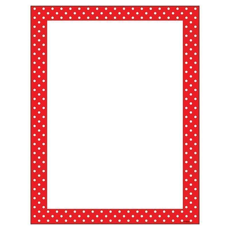 Learning Materials Polka Dots Red Terrific Papers TREND ENTERPRISES INC.