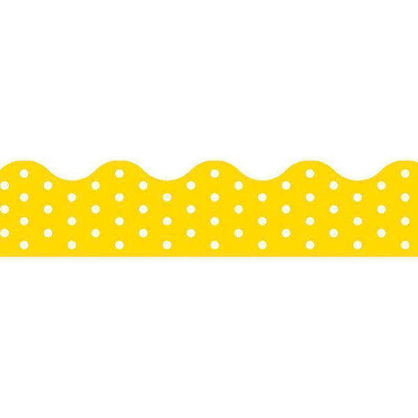 Learning Materials Polka Dots Yellow Terrific Trimmers TREND ENTERPRISES INC.