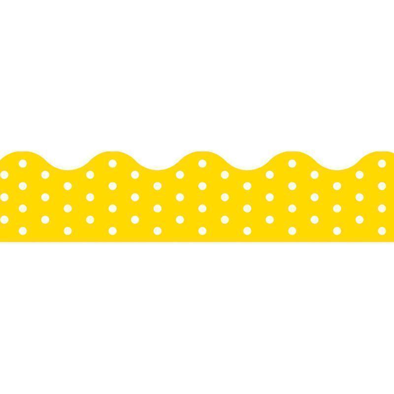 Learning Materials Polka Dots Yellow Terrific Trimmers TREND ENTERPRISES INC.