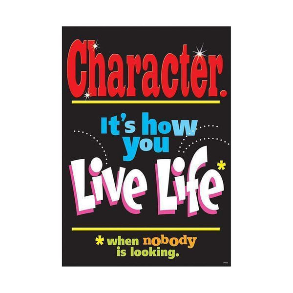 Learning Materials Poster Character Its How You Live TREND ENTERPRISES INC.