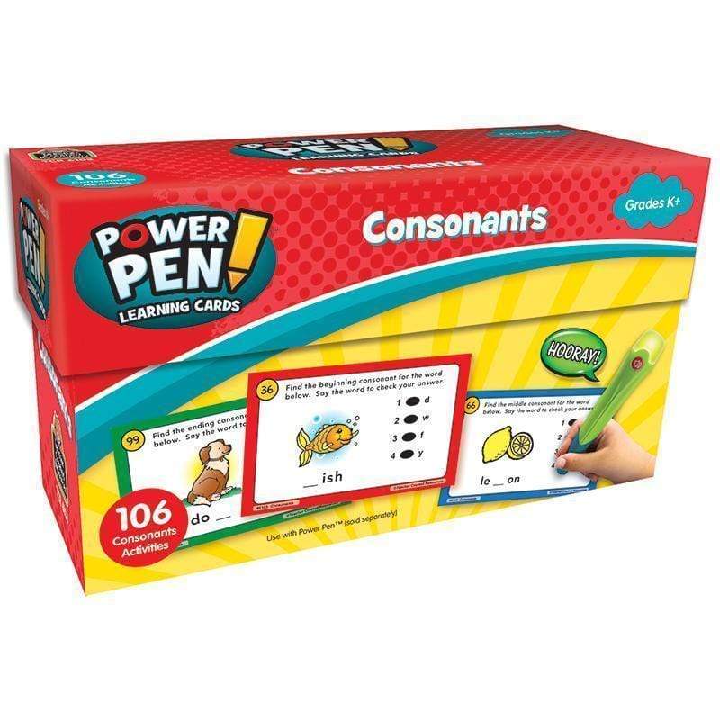 Learning Materials Power Pen Learning Cards Consonants TEACHER CREATED RESOURCES