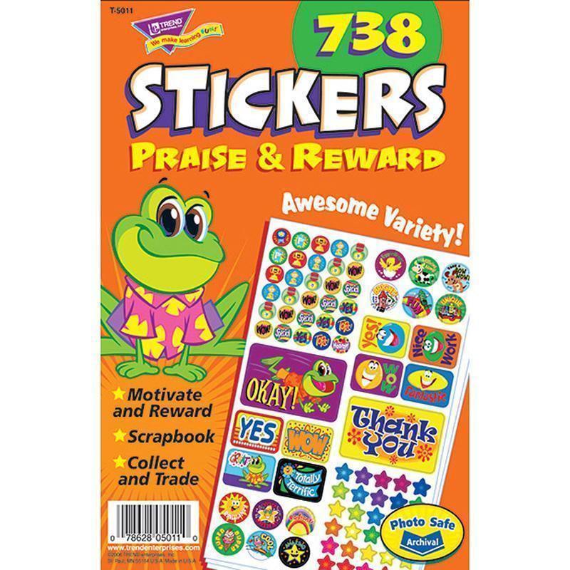 Learning Materials Praise & Reward Spd Sticker Pads TREND ENTERPRISES INC.