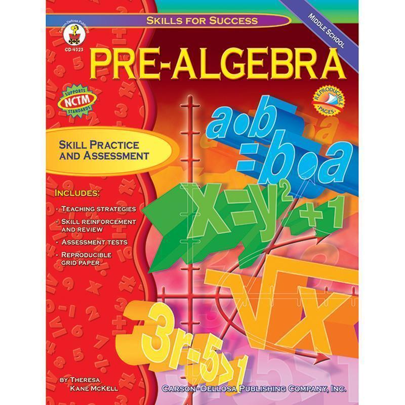 Learning Materials Pre Algebra Skill For Success CARSON DELLOSA